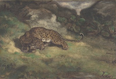 Leopard and Serpent, 1810-75 by Antoine Louis Barye