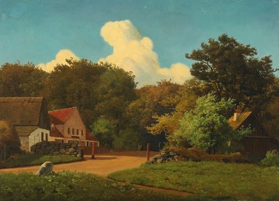Part of Ermelunden in Dyrehaven by Anton Eduard Kieldrup