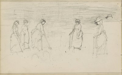 Women Playing Croquet by Anton Mauve