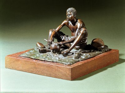 Seated Man with Cooking Pot by Anton van Wouw