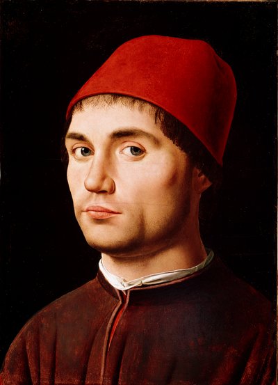 Portrait of Man or Self Portrait by Antonello da Messina