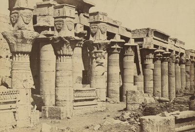 Philae: Colonnade with Chapel of Nectenebo I by Antonio Beato