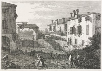 Views: The Canal Lock at Dolo, 1735-1746 by Giovanni Antonio Canal
