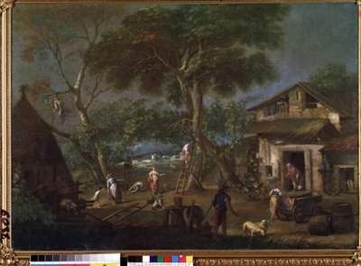 Italian Landscape by Antonio Diziani
