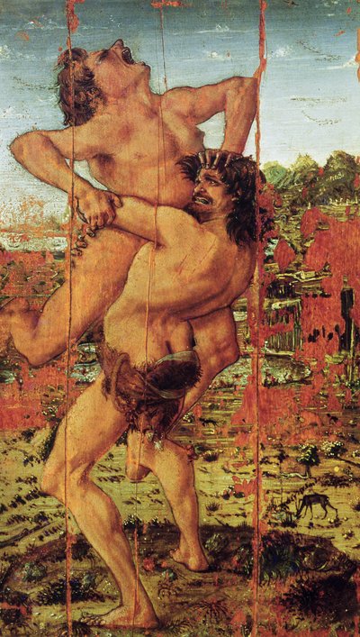Hercules and Antaeus, 1478 by Antonio Pollaiuolo