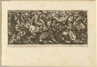 Cavalry Charge with Soldiers and Horses Trampled by Antonio Tempesta