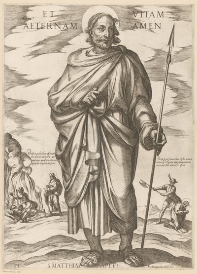 Saint Matthias (Christ, Mary, and the Apostles) by Antonio Tempesta