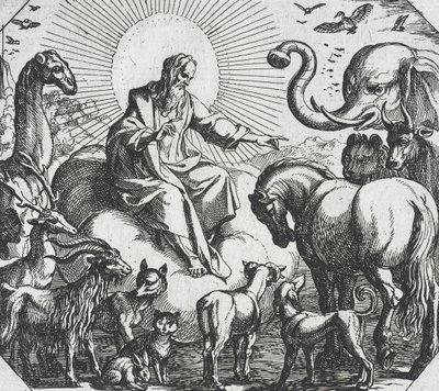 God Creating the Land Animals by Antonio Tempesta