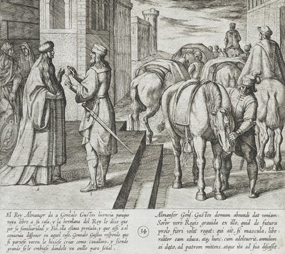 Gonzalo Gustos Outlines the Fate of His Unborn Child, Turning Over the Ring to be Given to it if it is a Male by Antonio Tempesta