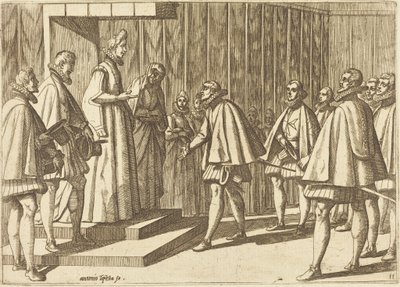 Italian Prince before Margaret of Austria by Antonio Tempesta