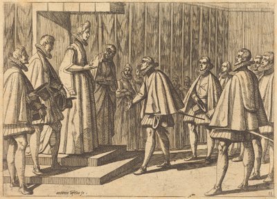 Italian Prince before Margaret of Austria by Antonio Tempesta