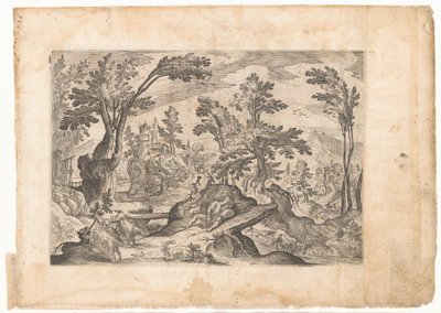 Landscape with Resting Shepherds by Antonio Tempesta