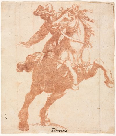 Rearing Horse and Rider by Antonio Tempesta