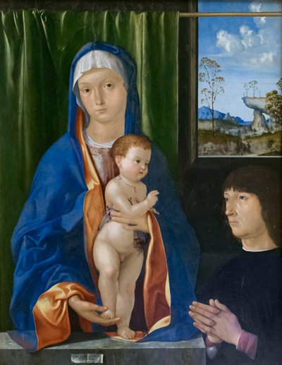 Virgin Mary with Child and Donor by Antonio known as lo Zingaro Solaro
