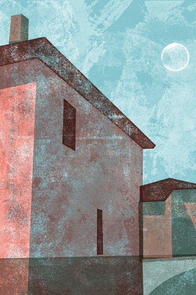 Moonlit House Reflection by Apostrofo Design