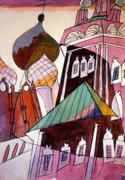 Novodevichy Convent, also known as Bogoroditse-Smolensky Monastery by Aristarkh Vasilievic Lentulov