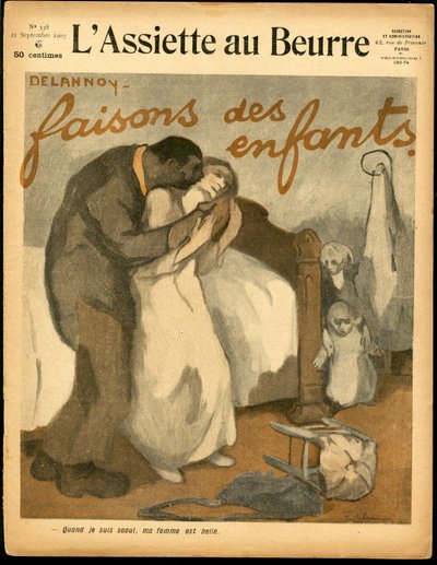 Cover of The Butter Plate, number 338, Satirical in Colours by Aristide Delannoy