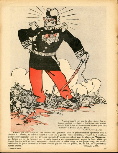 The Butter Plate, number 401, Satirical in Colours by Aristide Delannoy