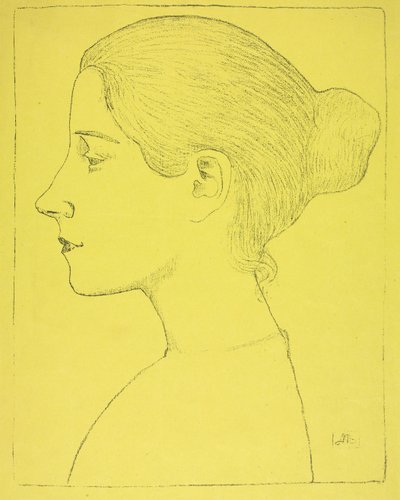 Portrait of a Young Woman (Profile of Young Girl) by Aristide Maillol