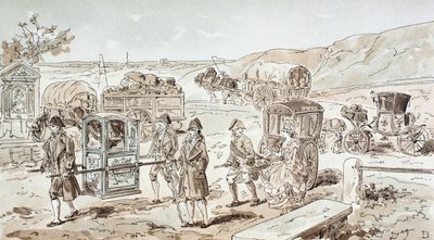 Examples of 18th Century Means of Transport, 1886 by Armand Jean Heins