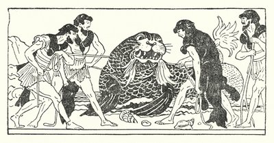 Menelaus and His Companions Attempting to Capture the Sea God Proteus by Armand Joseph Bonamy