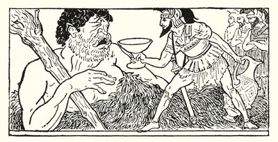 Odysseus Offering a Cup of Wine to the Giant Polyphemus by Armand Joseph Bonamy