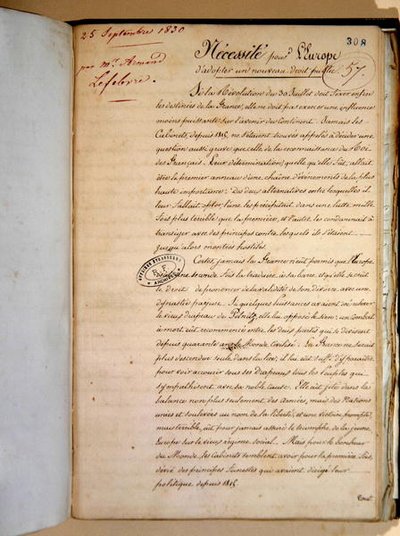Memorandum on the Necessity for Europe to Adopt a New Public Law by Armand Lefebvre
