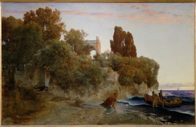 A Castle on the Seashore by Arnold Bocklin