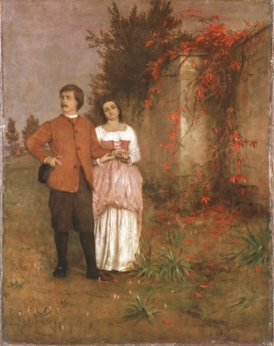 Arnold Böcklin with his Wife by Arnold Böcklin