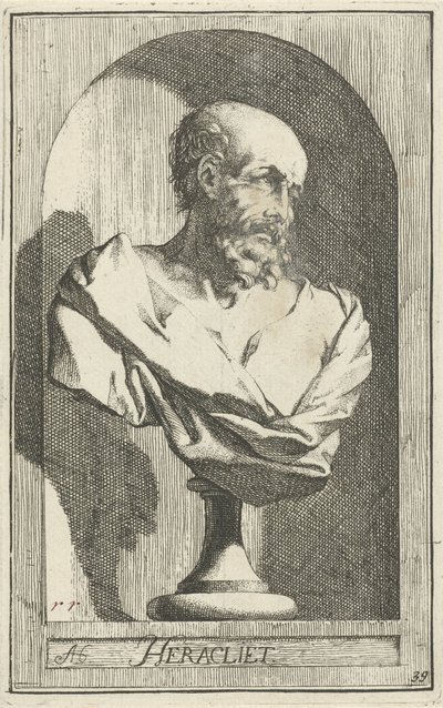 Bust of Heraclitus by Arnold Houbraken