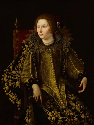 Portrait of a Seated Lady (Senora Caterina Savelli?) by Artemisia Gentileschi