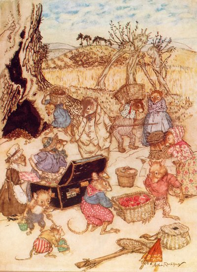 Illustration for The Wind in the Willows by Kenneth Grahame by Arthur (after) Rackham