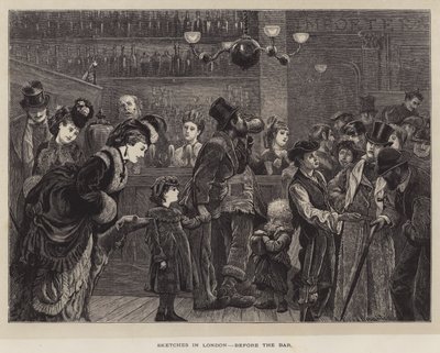 Sketches in London, Before the Bar by Arthur Boyd Houghton