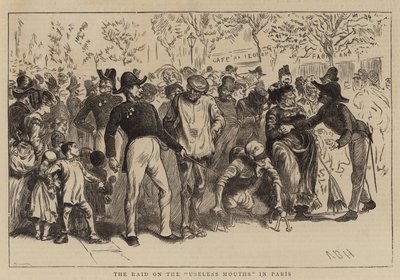 The Raid on the Useless Mouths in Paris by Arthur Boyd Houghton