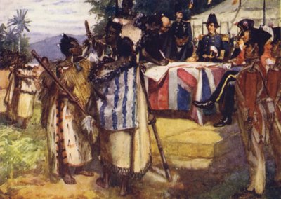 Signing the Treaty of Waitangi by Arthur David McCormick