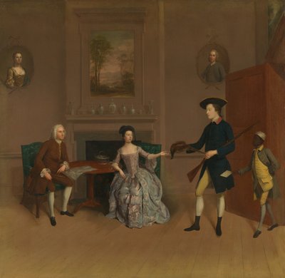 John Orde, His Wife, Anne, His Eldest Son, William, and a Servant by Arthur Devis