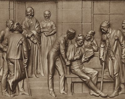 Florence Nightingale Visiting Patients, Relief at Woolwich Hospital, London by Arthur George Walker
