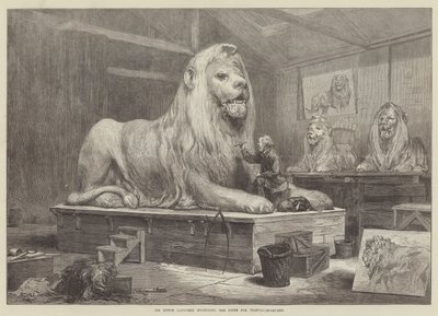 Sir Edwin Landseer Modelling the Lions for Trafalgar-Square by Arthur Hopkins