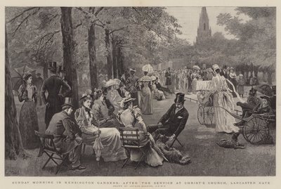 Sunday Morning in Kensington Gardens, After the Service at Christ