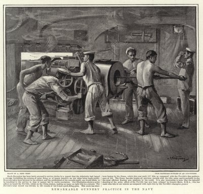 Remarkable Gunnery Practice in the Navy by Arthur Kemp Tebby