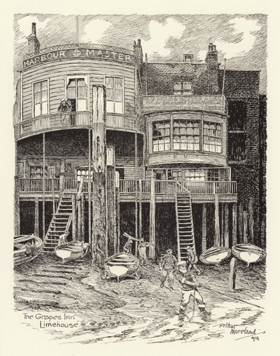The Grapes Inn, Limehouse by Arthur Moreland