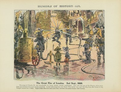 The Great Fire of London, 2nd September by Arthur Moreland