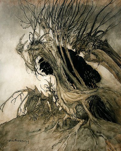Calling shapes and beckoning shadows dire, from 