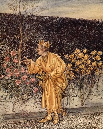 Every flower changed to Gold, illustration from 