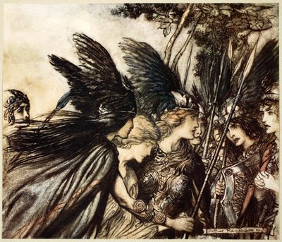 I Flee for the First Time and Am Pursued by Arthur Rackham