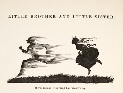 It was just as if the wind had whistled by, from Little Brother & Little Sister and Other Tales by the Brothers Grimm by Arthur Rackham