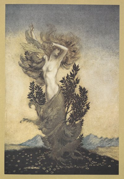 ... as Daphne was, root-bound, that fled Apollo by Arthur Rackham