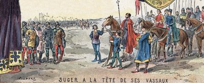 Abbot Suger and His Vassals by Artist Unknown