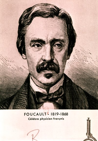 Portrait of Jean Bernard Leon Foucault (etching) by Artist Unknown