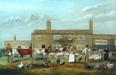Farmyard Scene by Artist Unknown